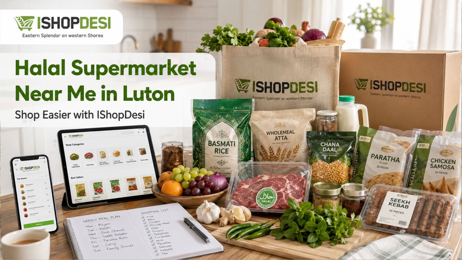 Halal Supermarket Near Me in Luton - How IShopDesi Makes Grocery Shopping Easier
