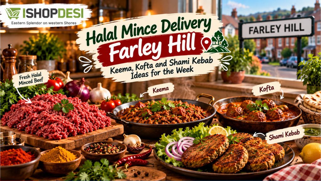 halal minced beef delivery Farley Hill